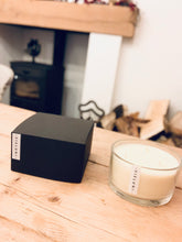 Load image into Gallery viewer, Allure Me - 3 wick - Pine needle, eucalyptus, orange, lime, clove and peppermint essential oil candle
